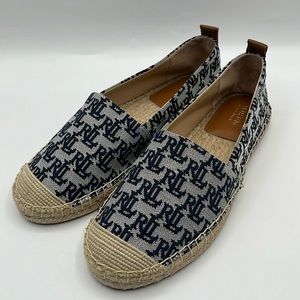 Lauren Ralph Lauren Cameryn II Monogram Jacquard Espadrille Sandals